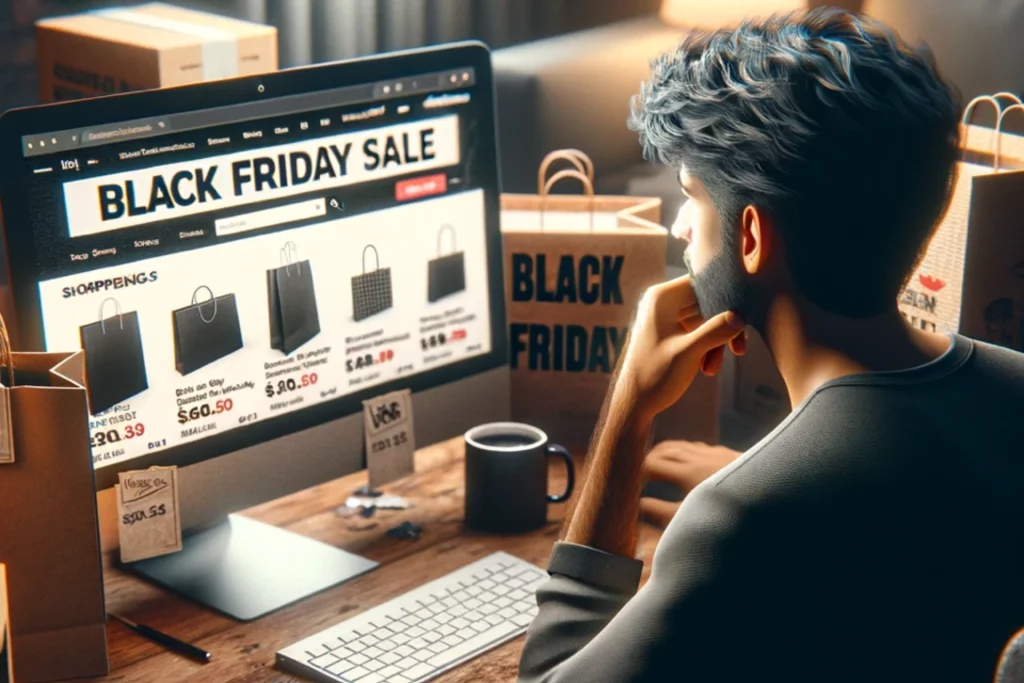 A-hyper-realistic-image-of-an-individual-shopping-online-for-Black-Friday-deals